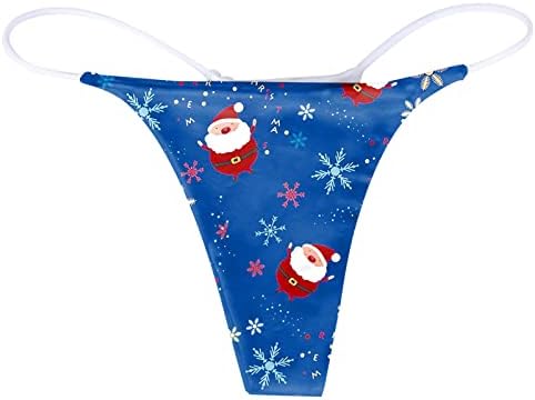 Noel G String Thongs Kadınlar için Seksi Slutty Pamuk Külot Streç İç Çamaşırı Kadın Mikro T-Geri Knickers Hipster