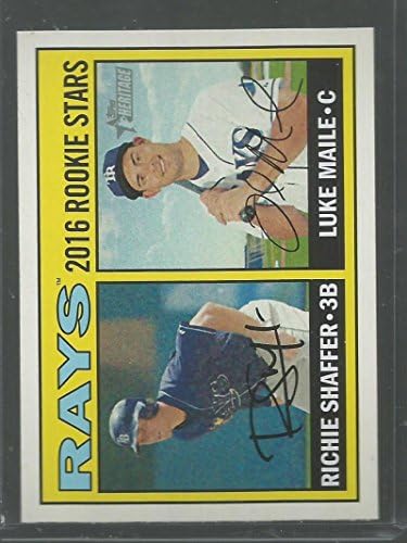 Topps Mirası 176 Luke Maile / Richie Shaffer RC Çaylak Tampa Bay Rays Beyzbol MLB