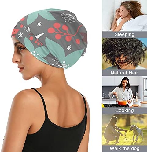 Bir Tohum İş Kap Uyku Şapka Bonnet Beanies Çiçek Çiçekler Geometrik Kadınlar için Saç Şapkalar Gece Şal