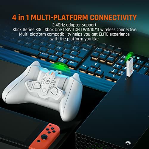 BİGBİG KAZANDI Strike Paketi, Kablosuz Geri Düğmesi Eki Xbox Serisi X / S Denetleyici Zırh - X Pro + kumanda muhafazası