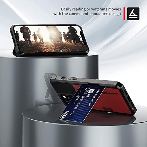 GXFCUK iphone için kılıf 14/14 Artı/14 Pro / 14 Pro Max, Darbeye Dayanıklı Cüzdan İnce Deri sırt çantası ile kart
