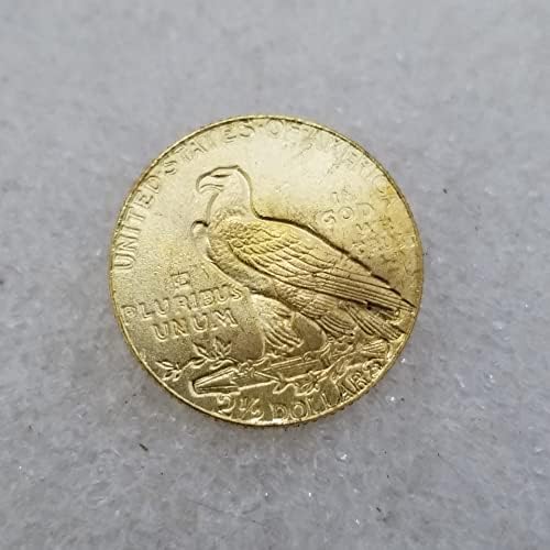 Antika El Sanatları Amerikan 1908 5 altın madalyonlar Hint Paraları Gümüş Dolar Dış Ticaret Koleksiyonu
