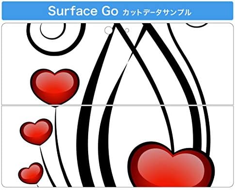microsoft Surface ıçin ıgstıcker Çıkartması Kapak Go/Go 2 Ultra Ince Koruyucu Vücut Sticker Skins 001570 Kalp