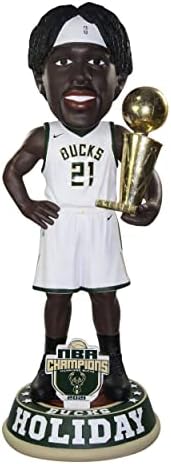 Jrue Holiday Milwaukee Bucks 2021 NBA Şampiyonları 3 Ayak Bobblehead