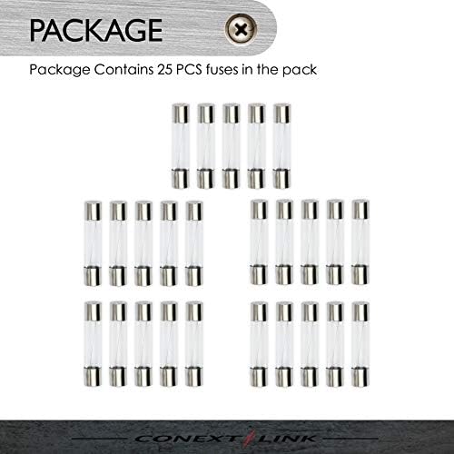 Conext Bağlantı AGC 7.5-25 Nikel Cam Tüp Sigorta 25 Paket [7.5 Amp] (14375)
