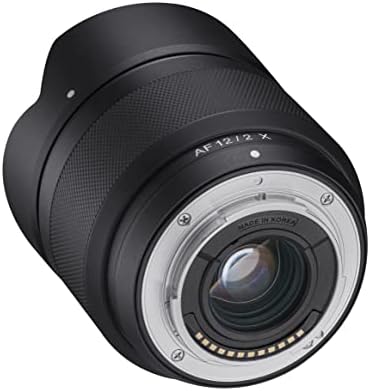 Samyang AF 12mm f/2.0 Otomatik Odaklama APS-C Kompakt Ultra Geniş Açı Lens Fujifilm X (SYIO12AF-FX), siyah