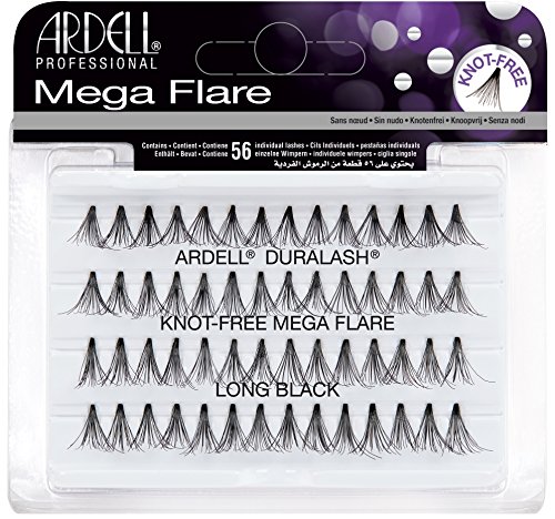 Ardell Mega Flare-Düğümsüz-Uzun Siyah