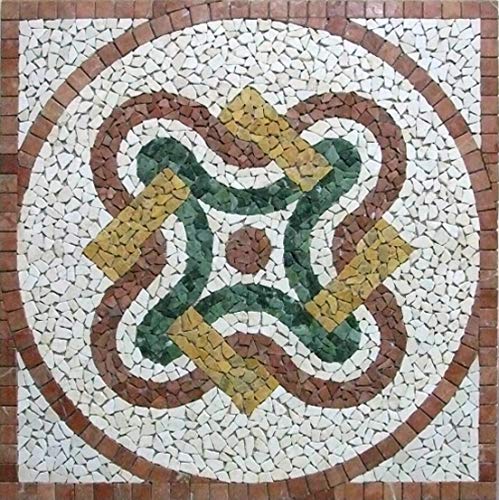 Celtic Knot Mozaik Tasarımı | Muhteşem Mozaik Karolar / Mozaik Laboratuvarı Tarafından Mozaik Madalyon / El Yapımı