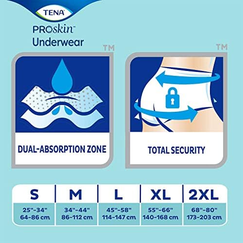 TENA ProSkin Ekstra Koruyucu İdrar Kaçırma İç Çamaşırı 25 - 35, Orta Derecede Emicilik, Unisex, Küçük
