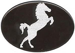 Nakavt 409.1 'Atlama Atı' (siyah üzerine beyaz at) Bağlantı Kapağı