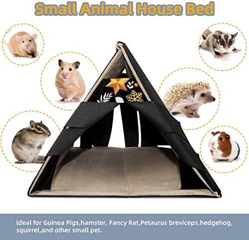 Altın Merry Christmas Ağacı, Hamster Evi Habitat Yatak için Küçük Hayvan Hamster Gerbils Sincaplar Sincap Kirpi Kobay