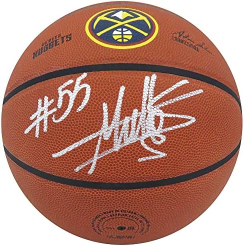 Dikembe Mutombo İmzalı Wilson Denver Nuggets Logosu NBA Basketbol - İmzalı Basketbollar