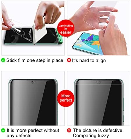 Stejnhge Ekran Koruyucu Hidrojel Film ile Uyumlu Samsung Galaxy A31 (6.4 inç), [2 Adet] Esnek TPU Filmi, HD Temizle,