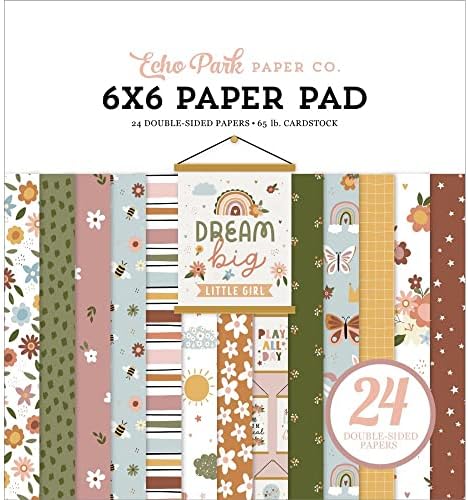 Echo Park Kağıt Toplama Paketi: Rüya Büyük Küçük Kız 12 x 12 Katı Kağıt Paketi + Rüya Büyük Küçük Kız 6” x 6 Çift