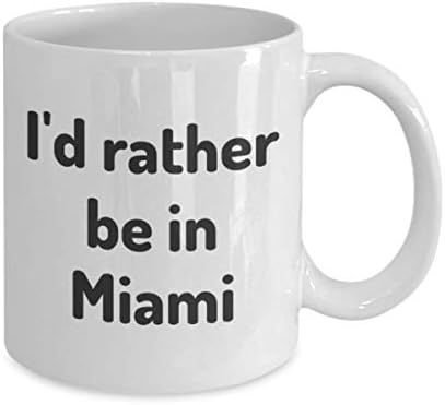 Miami'de Olmayı Tercih Ederim çay bardağı Gezgin İş Arkadaşı Arkadaş Hediye Florida Seyahat Kupa Mevcut