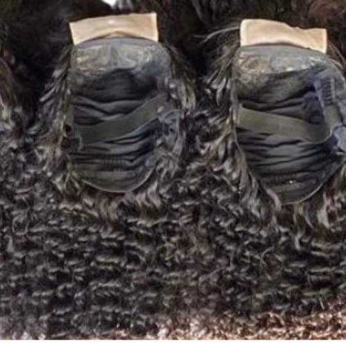 4x4 Dantel Kapatma 14” kıvırcık insan saçı peruk Kadınlar için-Tam Yoğunluklu Kıvırcık Saç Dantel Kapatma Önceden