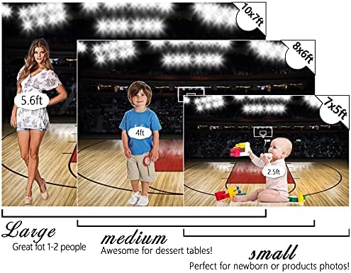 8x6ft Polyester Basketbol Zemin Spor Kulübü Dekorasyon Arka Plan Yıkanabilir ve Wrinkleless Basketbol Banner için