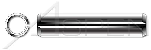 (2000 adet) M1 X 4mm, ISO 8752, Metrik, Yivli Yaylı Pimler, Ağır Hizmet Tipi, AISI 301 Paslanmaz Çelik