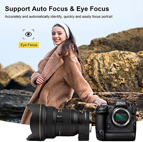 VİLTROX NF-Z Otomatik Odaklama Lens Adaptörü Lens Montaj Dönüştürücü Nikon F-Mount Lens ile uyumlu Nikon Z-Mount Aynasız