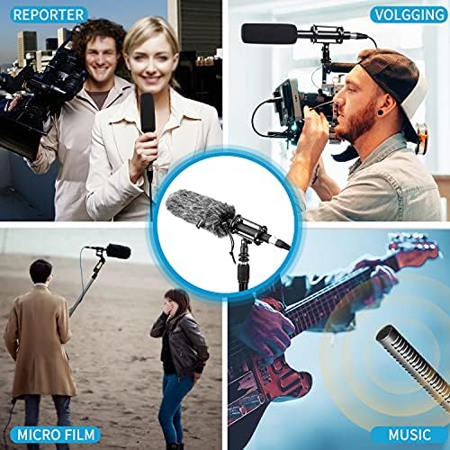 Haber Toplama Röportaj Av Tüfeği Mikrofon XLR Canon, BOYA ile BY-BM6060 Pro Yayın Kalitesinde Bom Mikrofon Ön Cam