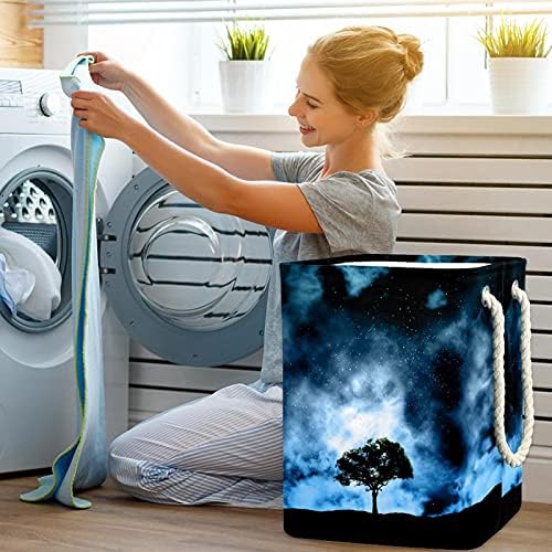 Çamaşır kollu sepet Su Geçirmez Katlanabilir çamaşır sepeti eşya kutuları Çocuk Odası ev düzenleyici Yıldızlı Gökyüzü