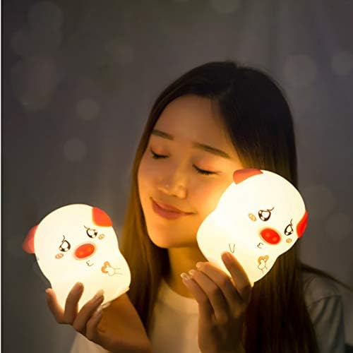 UXZDX Pet Piggy LED Gece Lambası, Bebek Gece Lambası, USB Şarj Edilebilir Gece Lambası, Çocuk Yatak Odası ve Kreş