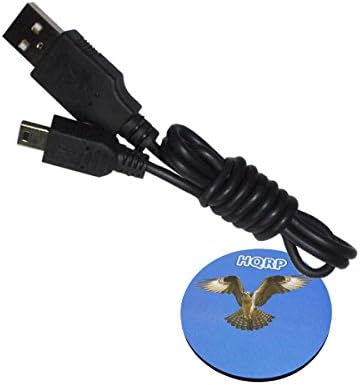 HQRP Mini USB USB kablosu Garmin nuvi 1450 / 1450LM / 1450LMT / 1450 T / 1490LMT / 1490 T / 1690 / 2250 / 5000 Artı