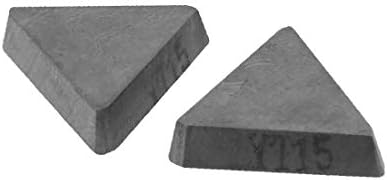 X-DREE 2 Adet Kesme Aleti Üçgen Sert Alaşımlı Çimentolu Karbür Uçlar Kesici Uç (Herramienta de corte de 2 piezas Üçgen