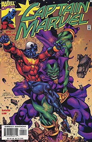 Kaptan Marvel (5. Seri) 4 VF / NM; Marvel çizgi romanı / Yok Edici Peter David Drax