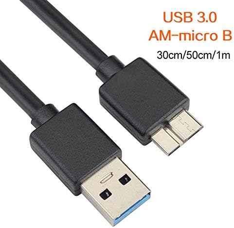 wpOP59NE USB şarj kablosu USB 3.0 A Erkek Mikro B Erkek Yüksek Hızlı Veri Kablosu Adaptörü sabit disk sürücüsü 1M