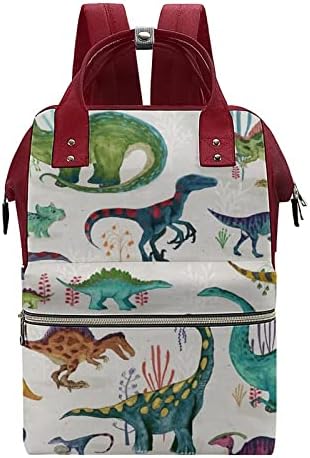 FunnyStar Parlak Dinozorlar Baskılı Bebek Bezi Çantası Bebek Sırt Çantası Nappy Çantalar Su Geçirmez seyahat omuz