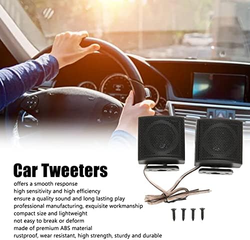 Dılwe 2 Adet Araba Dome Tweeter, 500W 4 Ohm Yüksek Hassasiyetli Ses stereo hoparlör, çift Tweeter'lar Araç Ses Sistemleri