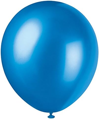 Benzersiz Pearlize Parti Lateks Balonlar, 12, Safir Mavi