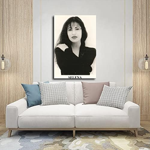 Selena Quintanilla Poster Kapak Müzik Kapak (14) tuval Poster Duvar sanat dekoru Baskı Resim Resimleri için Oturma