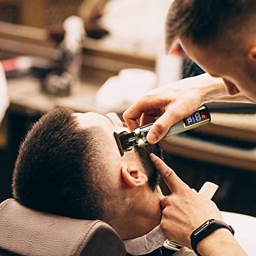 Saç Kesme Erkekler, Profesyonel Saç Düzeltici, T Bıçak Düzeltici, Elektrikli Akülü Şarj Edilebilir Sıfır Boşluklu