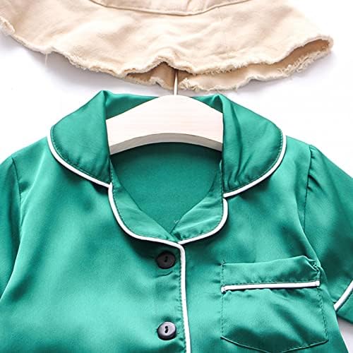 Kız giyim setleri Boyutu 6 Erkek Bebek Kız Kıyafetler Fare Karikatür Kısa Kollu Düğme Kızlar Şükran Elbise Kapşonlu