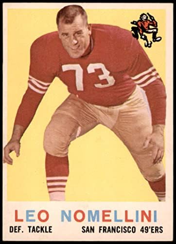 1959 Topps 19 Leo Nomellini San Francisco 49ers (Futbol Kartı) NM 49ers Minnesota