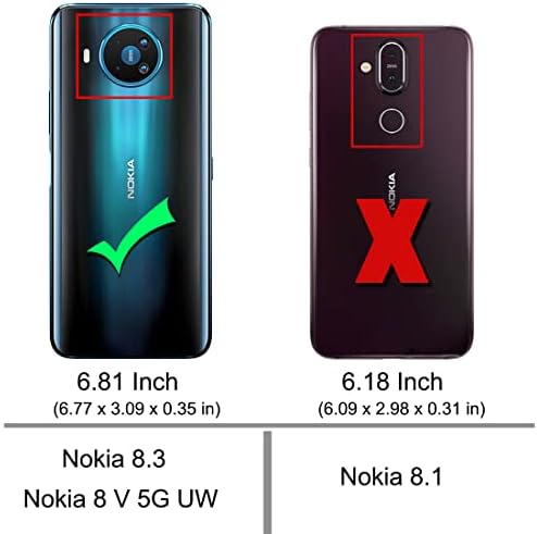 Osophter Nokia 8.3 için 5G Durumda, Nokia 8V Durumda Şok Emme Esnek TPU Kauçuk Koruyucu cep telefonu Kapak Nokia 8.3