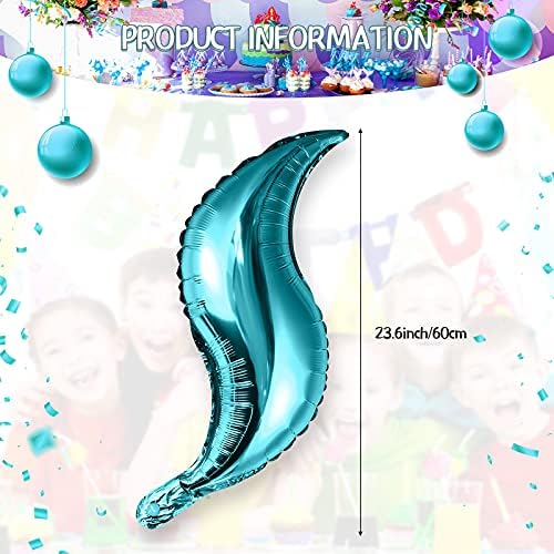 12 Parça Mermaid Kuyruk Balonlar 23.6 İnç Mermaid Mylar Folyo Balonlar için Mermaid Deniz Temalı Parti Doğum Günü