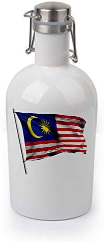 ExpressİtBest 64oz Growler-Malezya Bayrağı (Malezya) - Birçok Seçenek