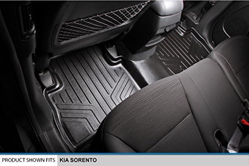 SMARTLİNER Özel Fit Paspaslar 2 Satır Astar Seti Siyah 2014-2015 Kia Sorento için-Tüm Modeller