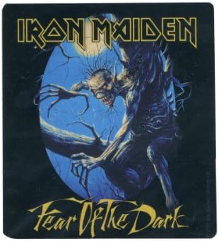 Etiket Iron Maiden korku karanlık albüm kapağı sanat İngilizce Metal müzik çıkartma