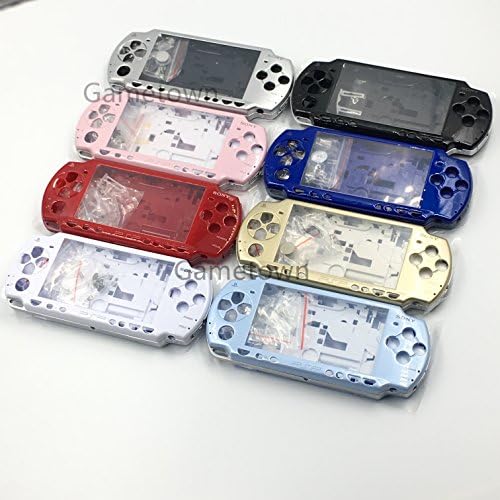 Yeni Yedek Sony PSP 2000 Konsolu Tam Konut Kabuk Kapak Düğmeleri Seti-Mavi.