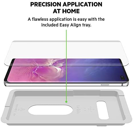 Samsung Galaxy S10 + için Belkin ScreenForce Invisiglass Eğrisi Ekran Koruyucu-Samsung Galaxy S10 + Ekran Koruyucu