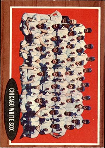 1962 Topps 113 NRM White Sox Takımı Chicago White Sox (Beyzbol Kartı) (Normal Renk Tonu) NM White Sox