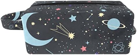 Makyaj çantası, Seyahat Makyaj Kozmetik Çantası Kadın Erkek, Takımyıldızı Karikatür Çekim Yıldız Ay Evren