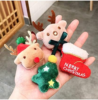 KO Grubu Noel Kedi Oyuncak Ağacı ve Ren Geyiği Catnip Muz Seti 2 adet Sevimli Yumuşak Ürünler Köpek Yavrusu Yavru