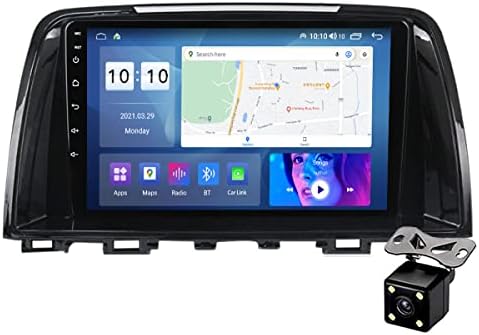 FBKPHSS Android Araba Radyo Mazda 6 2012-2017 için, araba Radyo Çift DİN ile 9 İnç Dikey Dokunmatik Ekran / GPS Navigasyon