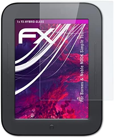 atFoliX Plastik Cam Koruyucu Film Barnes & Noble Nook ile Uyumlu Basit Dokunmatik Cam Koruyucu, 9H Hibrit Cam FX Plastik