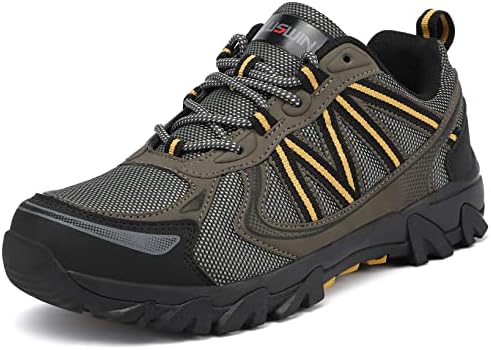 LUSWIN erkek yürüyüş ayakkabıları Açık Nefes Yürüyüş Sneakers Kaymaz Dayanıklı Trekking Trail Ayakkabı Hafif